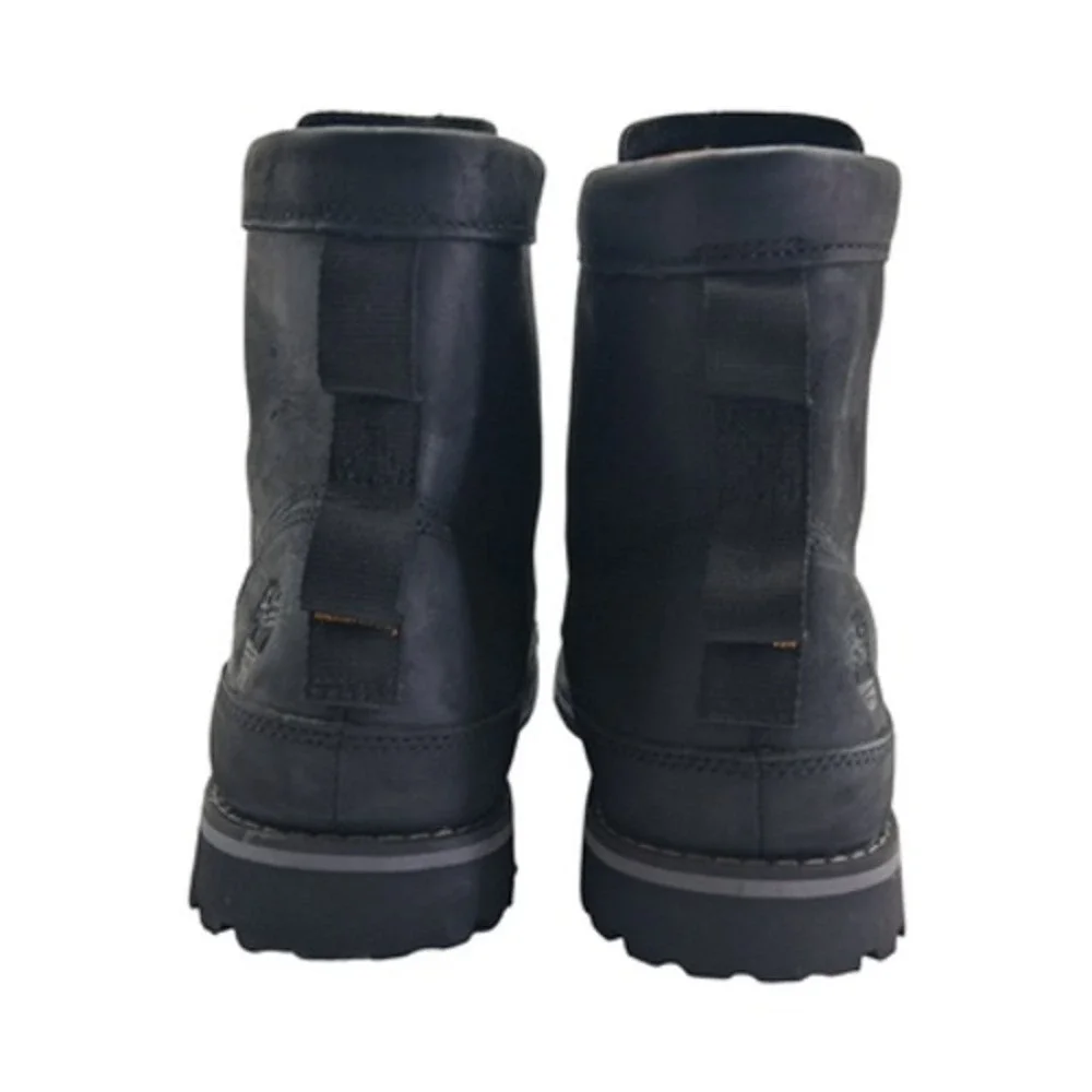 Timberland Boots Mens Size 10 Black Nubuck Combat Ankle Work Lug Sole A2NVQ